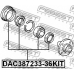 DAC387233-36KIT FEBEST Комплект подшипника ступицы колеса