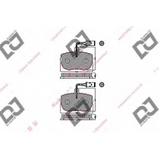 BP1691 DJ PARTS Комплект тормозных колодок, дисковый тормоз