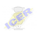 181384 ICER Комплект тормозных колодок, дисковый тормоз