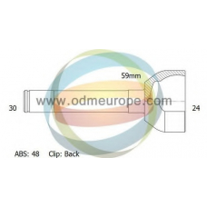 12-090253 ODM-MULTIPARTS Шарнирный комплект, приводной вал