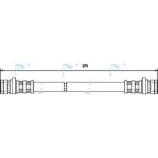 HOS3539 APEC Тормозной шланг