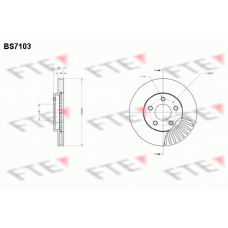 BS7103 FTE Тормозной диск