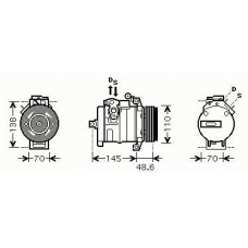 8412951 KUHLER SCHNEIDER Компрессор, кондиционер