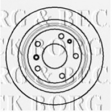 BBD5075 BORG & BECK Тормозной диск