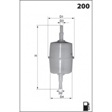 ELE6022 MECAFILTER Топливный фильтр