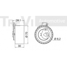 SK009810/5 SK Натяжной ролик, ремень грм