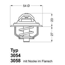 3054.87D50 WAHLER Термостат, охлаждающая жидкость