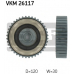 VKM 26117 SKF Паразитный / ведущий ролик, зубчатый ремень
