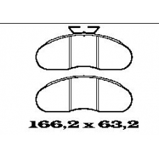 BL1442A1 FTE Комплект тормозных колодок, дисковый тормоз