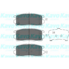 KBP-1010 KAVO PARTS Комплект тормозных колодок, дисковый тормоз