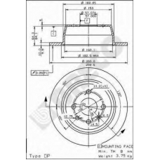 BS 7431 BRECO Тормозной диск