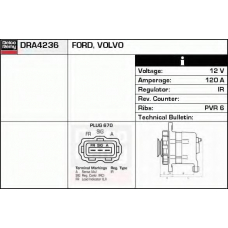 DRA4236 DELCO REMY Генератор
