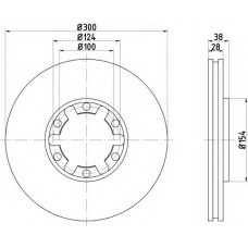 MDC1754 MINTEX Тормозной диск