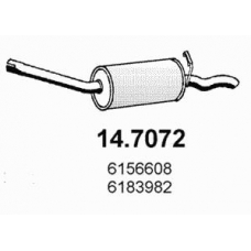 14.7072 ASSO Глушитель выхлопных газов конечный