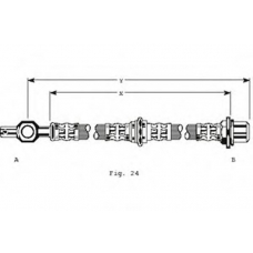 PHD183 TRW Тормозной шланг