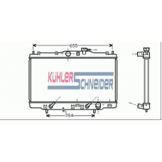 0112801 KUHLER SCHNEIDER Радиатор, охлаждение двигател