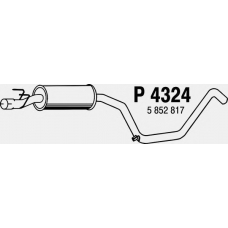 P4324 FENNO Средний глушитель выхлопных газов