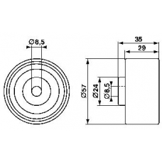 VKM 22173 SKF Ролик натяжителя ремня