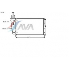 FT2140 GERI Радиатор, охлаждение двигател