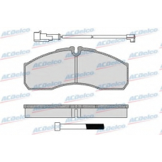 AC0581109BD AC Delco Комплект тормозных колодок, дисковый тормоз