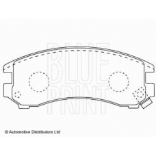 ADK84208 BLUE PRINT Комплект тормозных колодок, дисковый тормоз