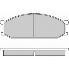12-0233 E.T.F. Комплект тормозных колодок, дисковый тормоз