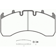 JSX 21156.00 ROADHOUSE Комплект тормозных колодок, дисковый тормоз