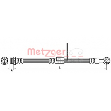 4110427 METZGER Тормозной шланг