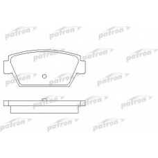 PBP507 PATRON Комплект тормозных колодок, дисковый тормоз