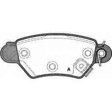 BPA0685.02 OPEN PARTS Комплект тормозных колодок, дисковый тормоз