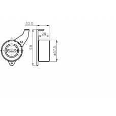 TKR 9990 TIMKEN Натяжной ролик, ремень грм