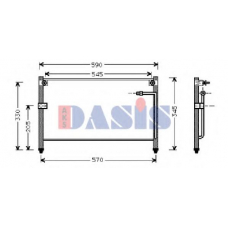 112140N AKS DASIS Конденсатор, кондиционер