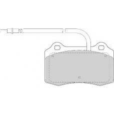 FD6872A NECTO Комплект тормозных колодок, дисковый тормоз