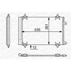 350203603000 MAGNETI MARELLI Конденсатор, кондиционер