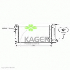 31-3615 KAGER Радиатор, охлаждение двигателя