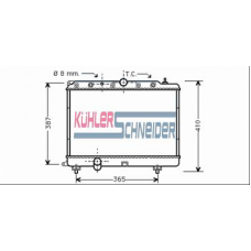 2700041 KUHLER SCHNEIDER Радиатор, охлаждение двигател