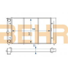 2109136 BEHR Radiator