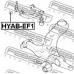 HYAB-EF1 FEBEST Подвеска, рычаг независимой подвески колеса