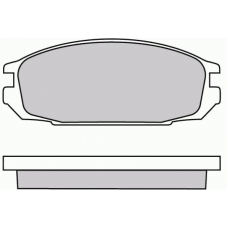 12-0445 E.T.F. Комплект тормозных колодок, дисковый тормоз