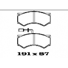 BL1454A2 FTE Комплект тормозных колодок, дисковый тормоз