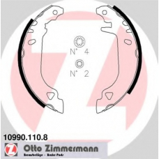 10990.110.8 ZIMMERMANN Комплект тормозных колодок