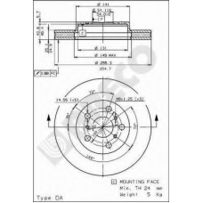 BS 8100 BRECO Тормозной диск