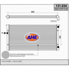 131.034 AHE Радиатор, охлаждение двигателя