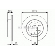 0 986 479 R21 BOSCH Тормозной диск