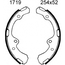 01719 BSF Комплект тормозных колодок