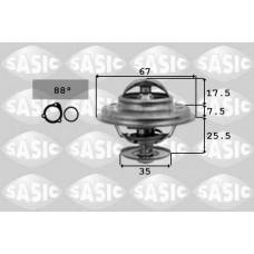9000335 SASIC Термостат, охлаждающая жидкость