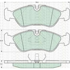 8110 24891 TRIDON Brake pads - front