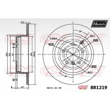 881219.6060 MAXTECH Тормозной диск