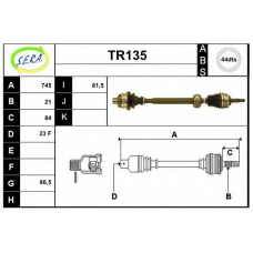 TR135 SERA Приводной вал