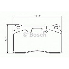 0 986 494 351 BOSCH Комплект тормозных колодок, дисковый тормоз